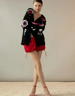 Playful Patchwork Cardigan