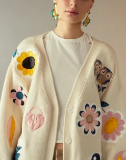 Playful Patchwork Cardigan