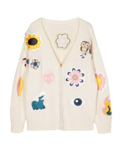Playful Patchwork Cardigan