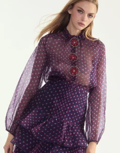 Prim Silk Organza Blouse