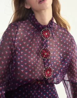Prim Silk Organza Blouse