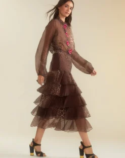 Prim Silk Organza Skirt
