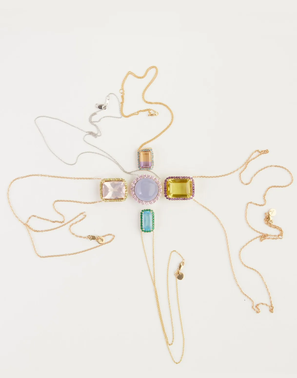 Rose Quartz and Peridot Pendant