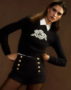 Rosette Wool Cashmere Sweater