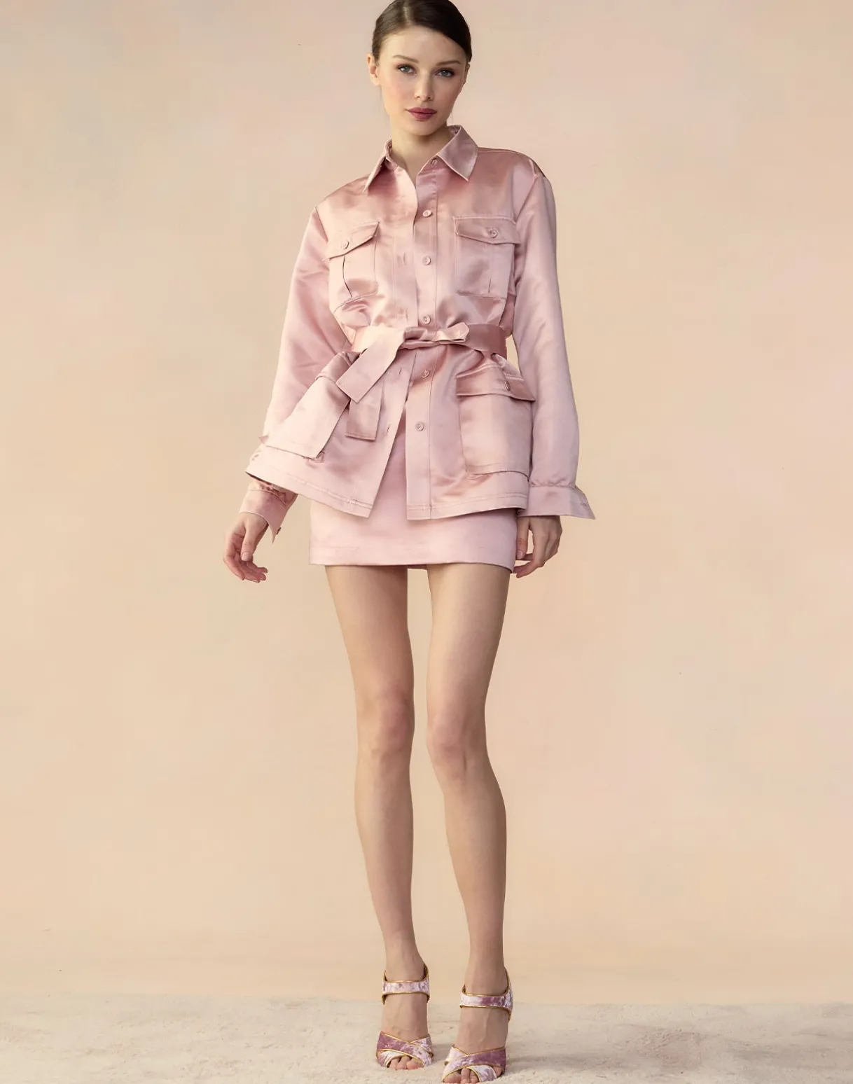 Satin Safari Jacket