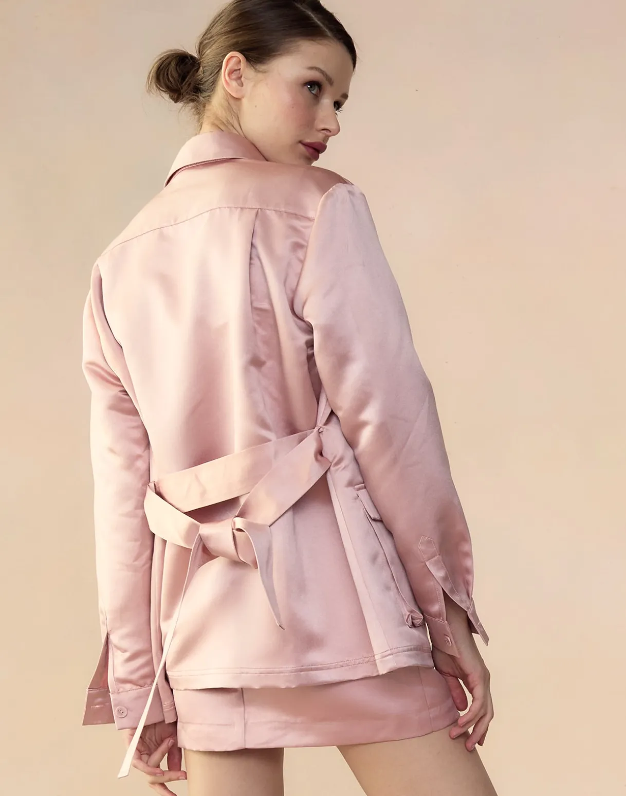 Satin Safari Jacket