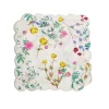 Scallop Embroidered Edge Cocktail Napkin