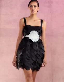 Scalloped Petal Mini Dress