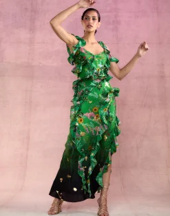 Secret Garden Silk Dress