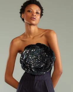 Sequin Flower Bandeau