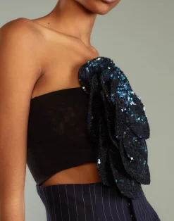 Sequin Flower Bandeau