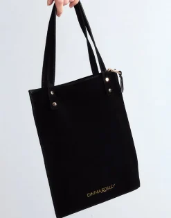 Sleek Suede Tote