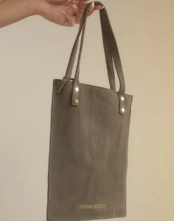 Sleek Suede Tote