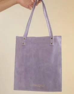 Sleek Suede Tote