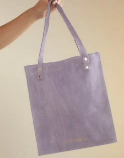 Sleek Suede Tote
