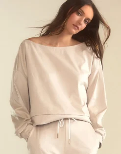 Sleek Ultrasuede Pullover