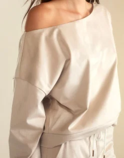 Sleek Ultrasuede Pullover