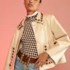 Studded Vegan Leather Jacket