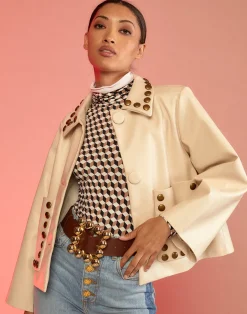 Studded Vegan Leather Jacket