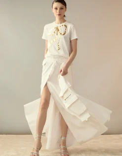 Taffeta Cargo Skirt