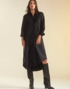 Undercover Silk Taffeta Shirt Dress