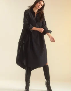 Undercover Silk Taffeta Shirt Dress