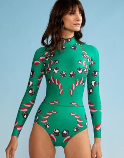 Vine Floral High Cut Wetsuit